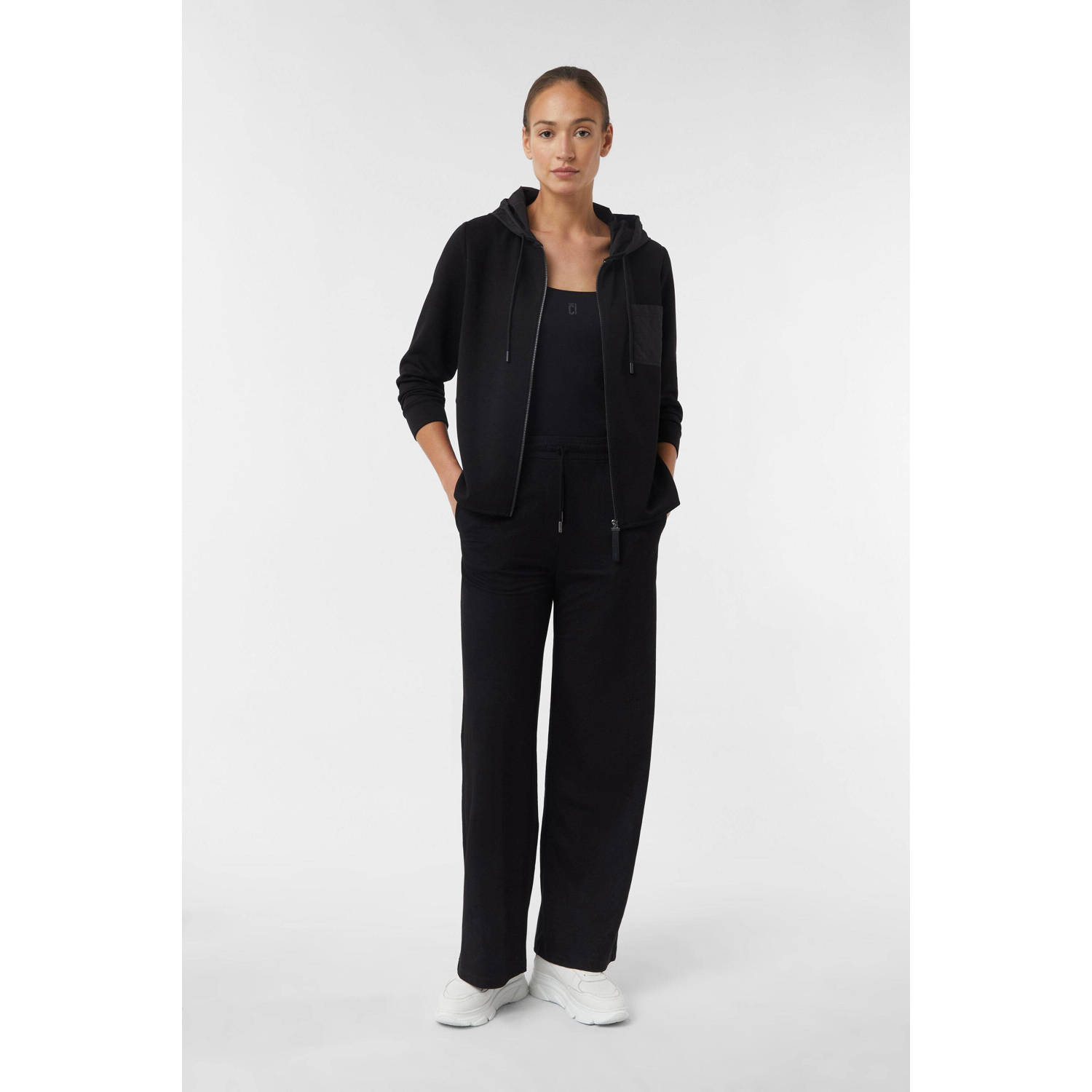 comma casual identity sweatvest zwart