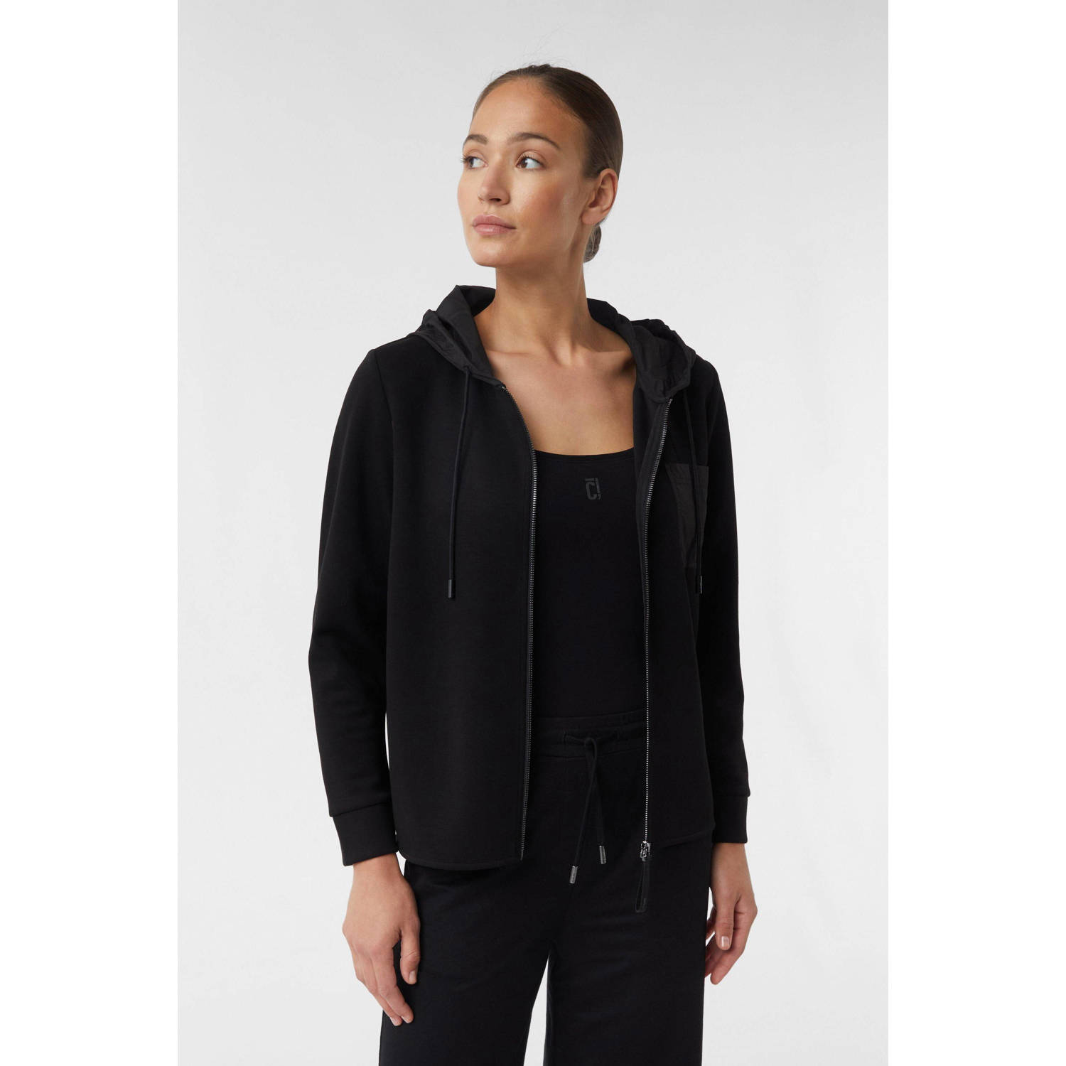 comma casual identity sweatvest zwart