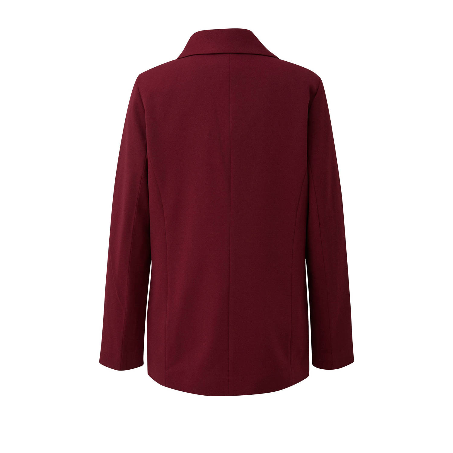 Q S by s.Oliver regular blazer donkerrood