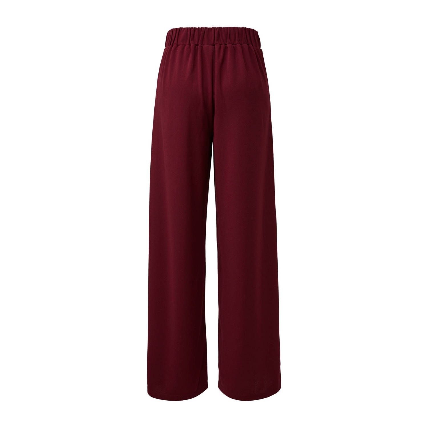 Q S by s.Oliver straight regular waist pantalon donkerrood