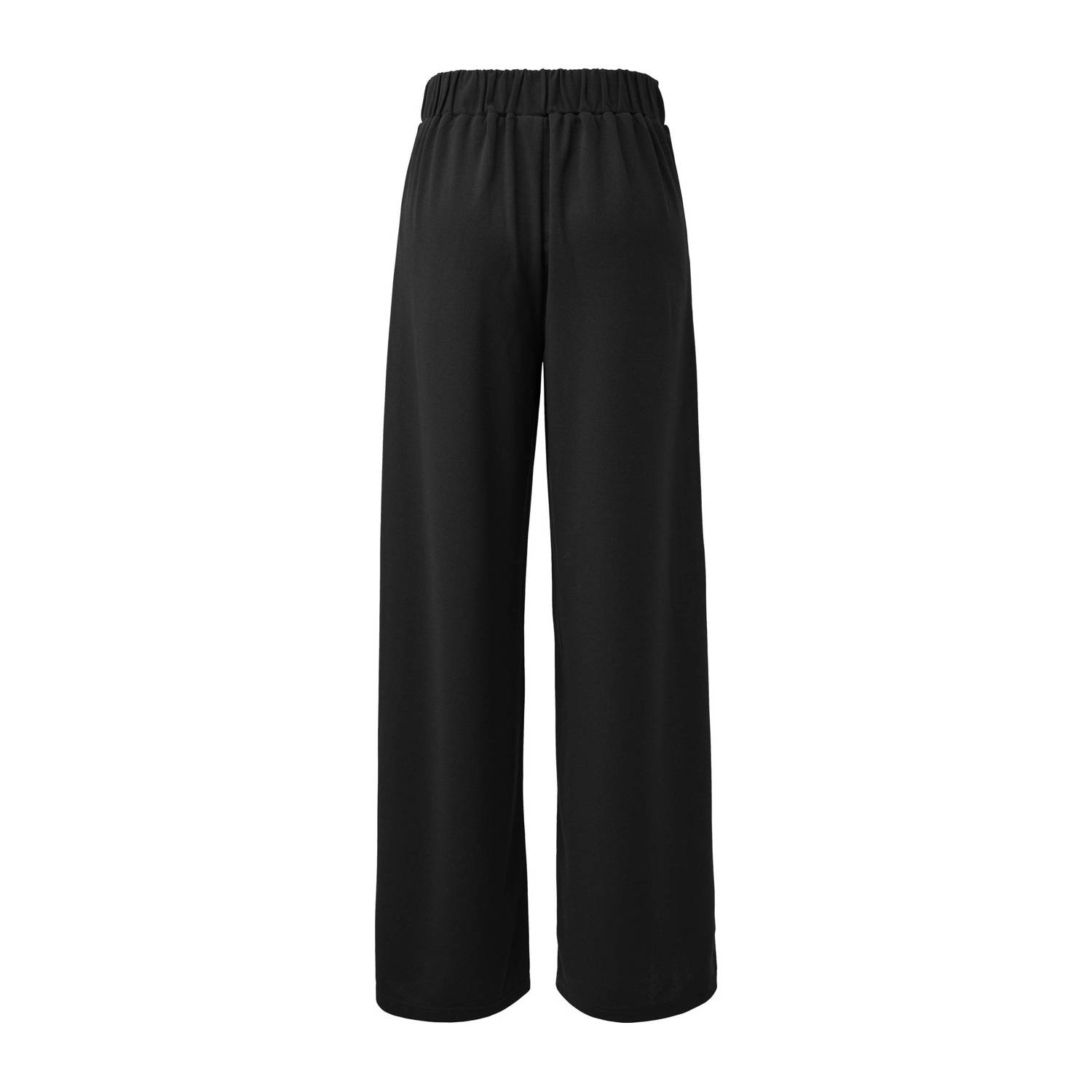 Q S by s.Oliver straight regular waist pantalon zwart