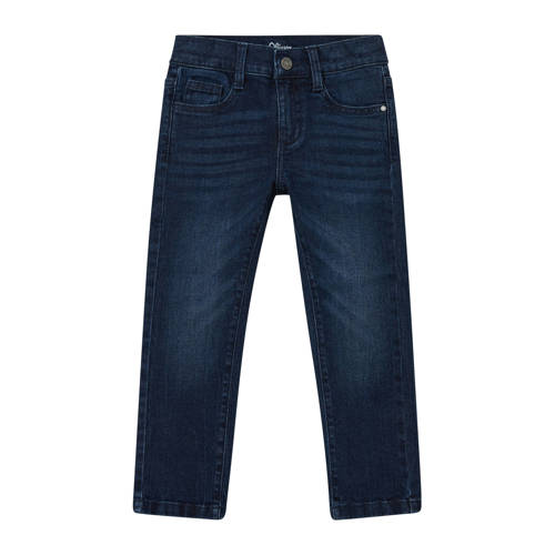 s.Oliver waist regular fit jeans dark blue denim afbeelding