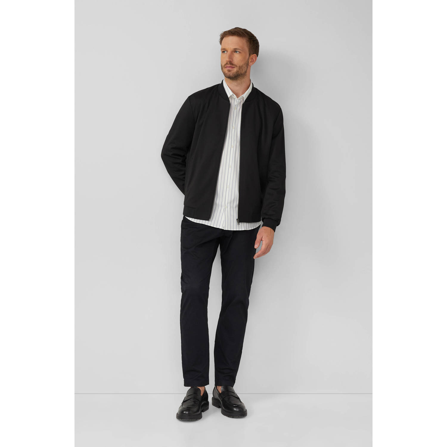 s.Oliver BLACK LABEL casual overhemd wit