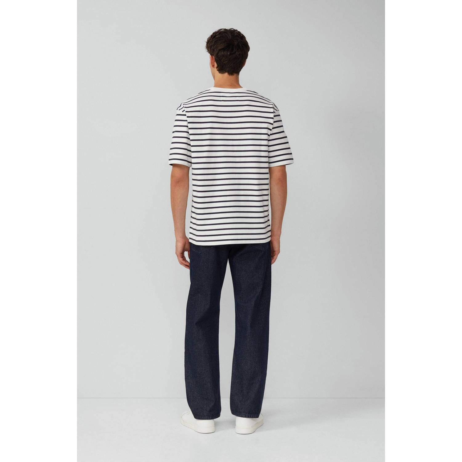 s.Oliver BLACK LABEL relaxed T-shirt donkerblauw