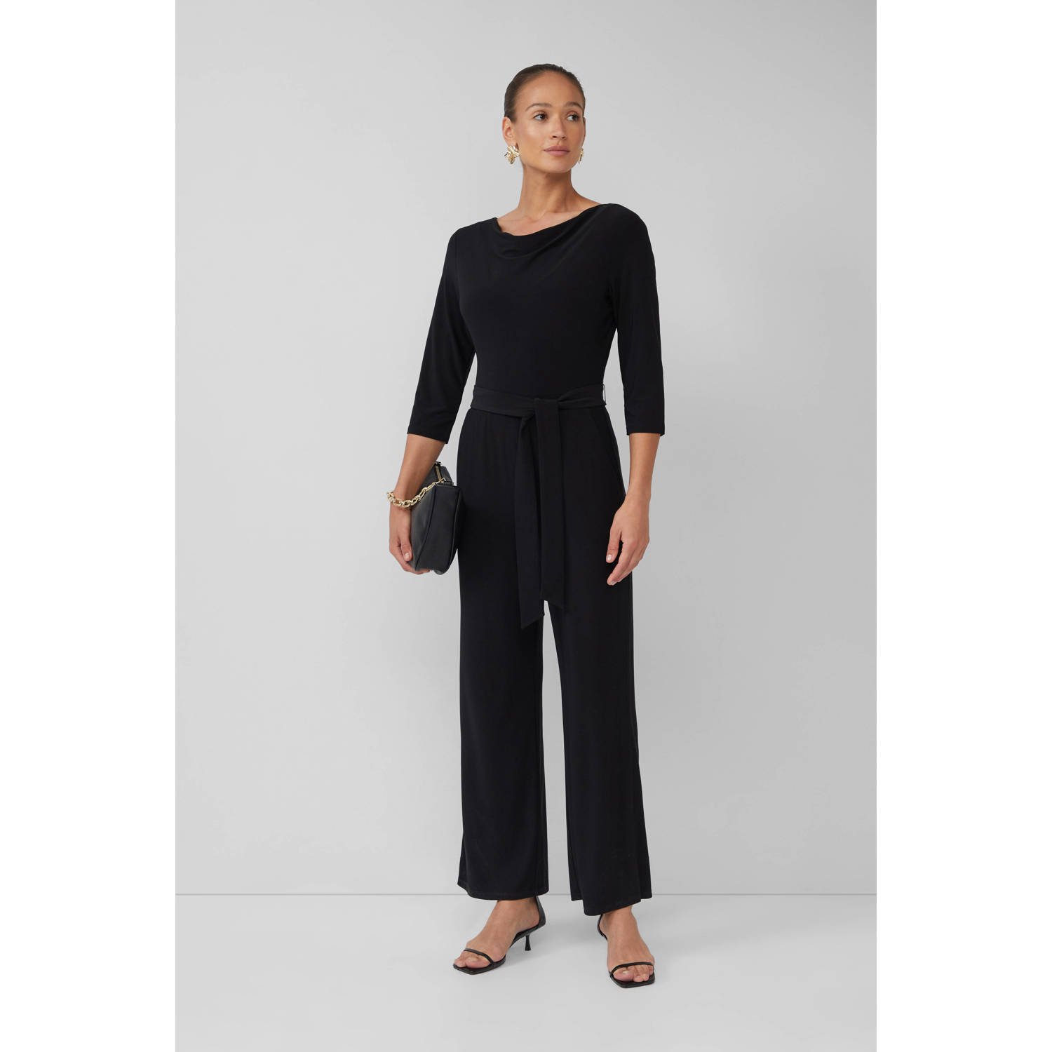 s.Oliver BLACK LABEL zwart jumpsuit