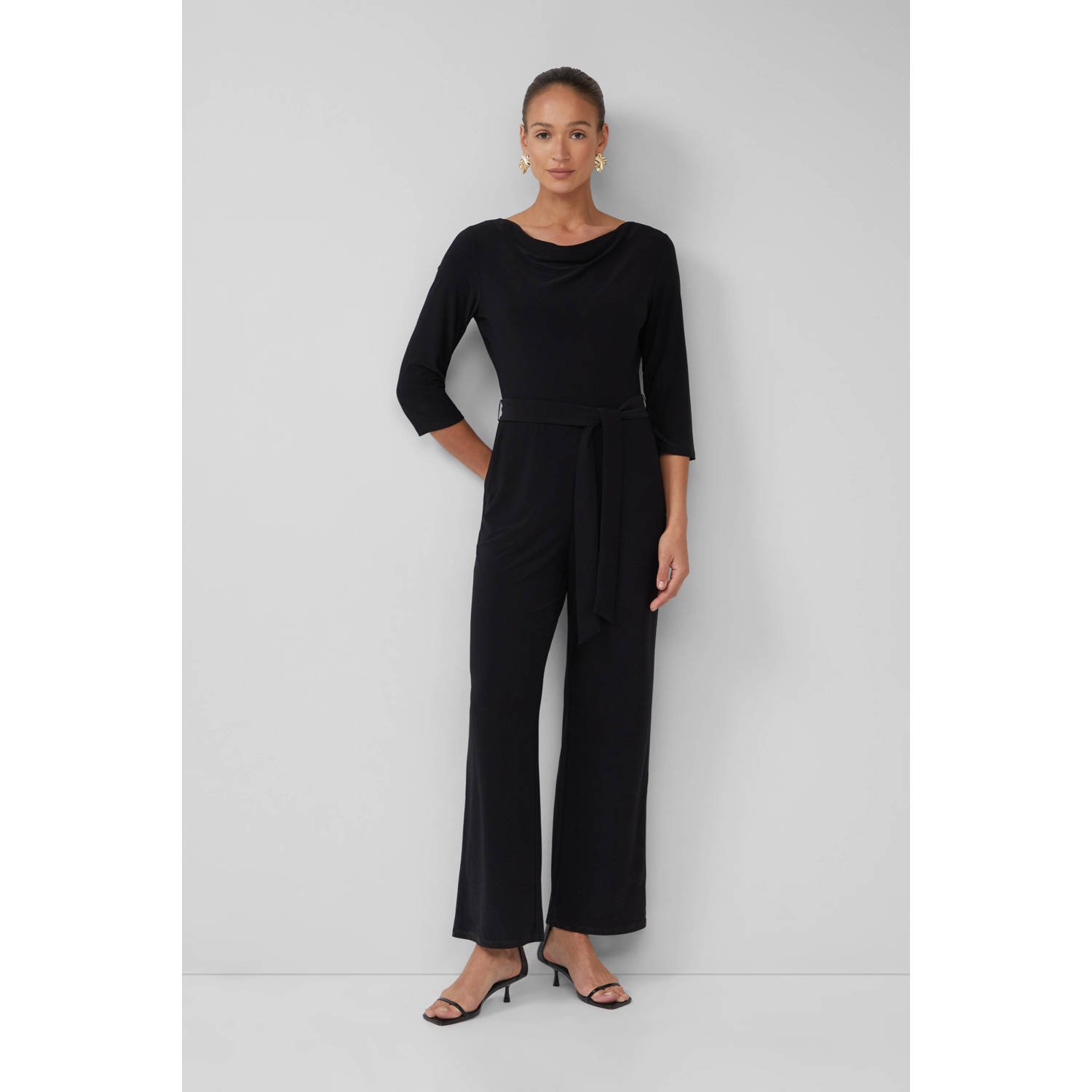 s.Oliver BLACK LABEL zwart jumpsuit
