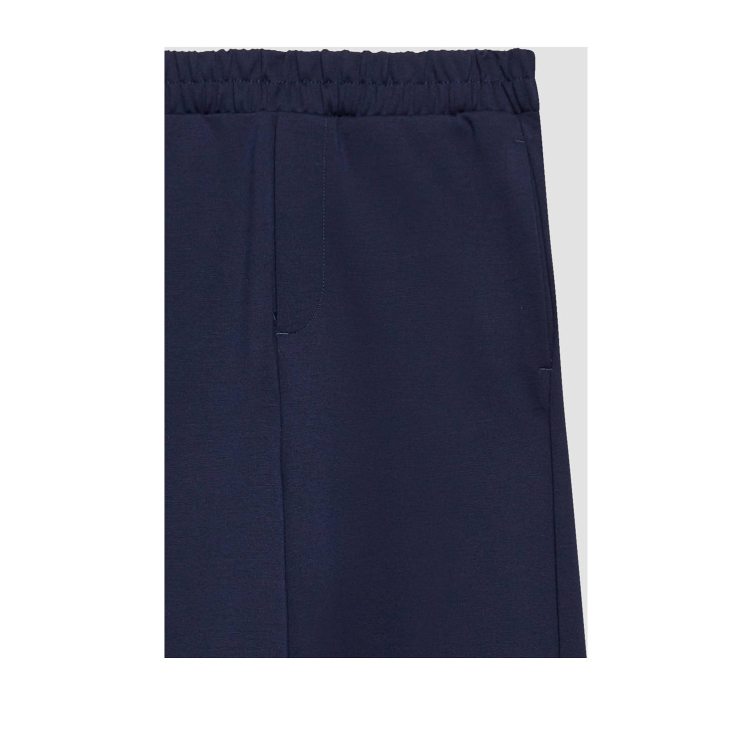 s.Oliver wide leg casual broek donkerblauw