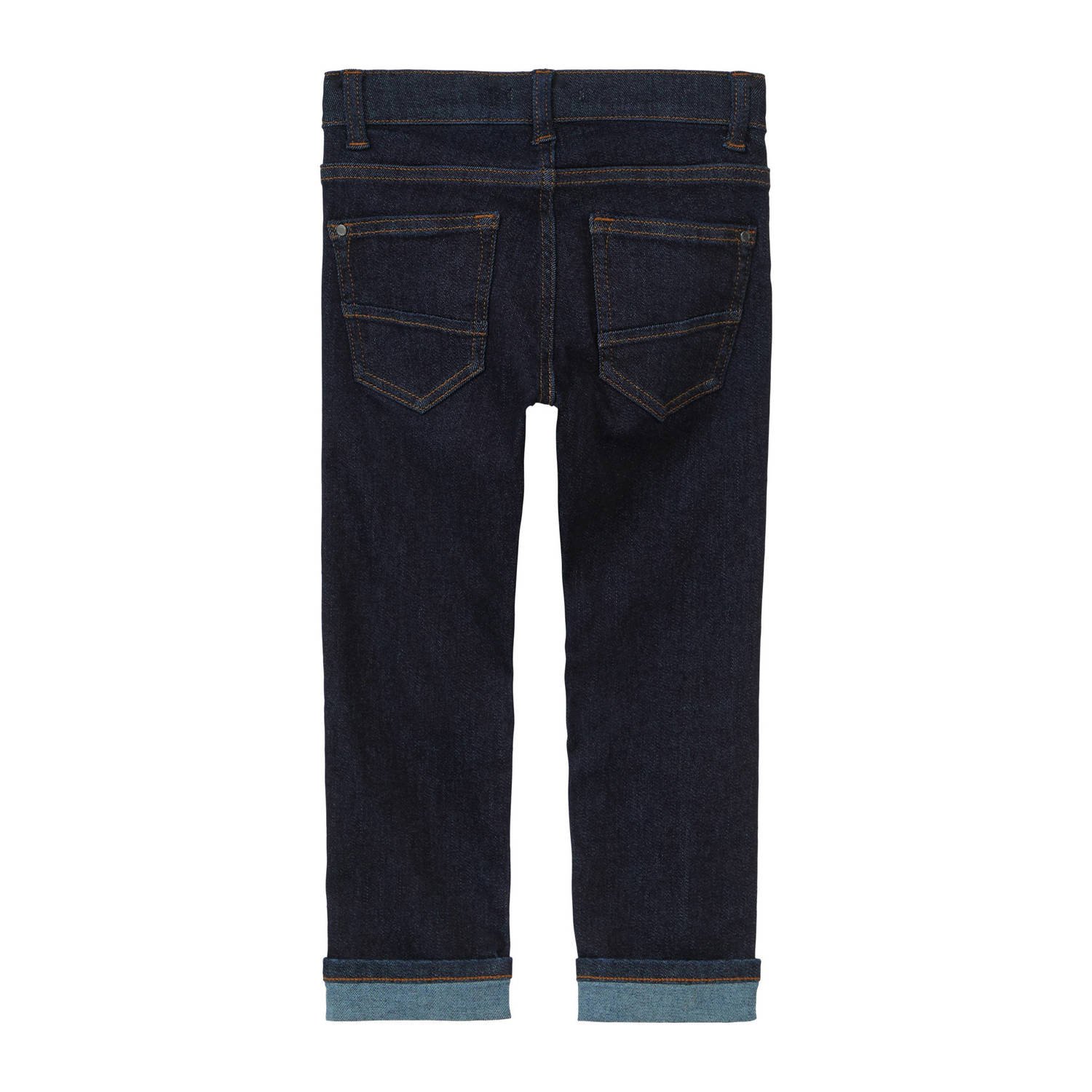 s.Oliver waist straight leg jeans dark blue denim