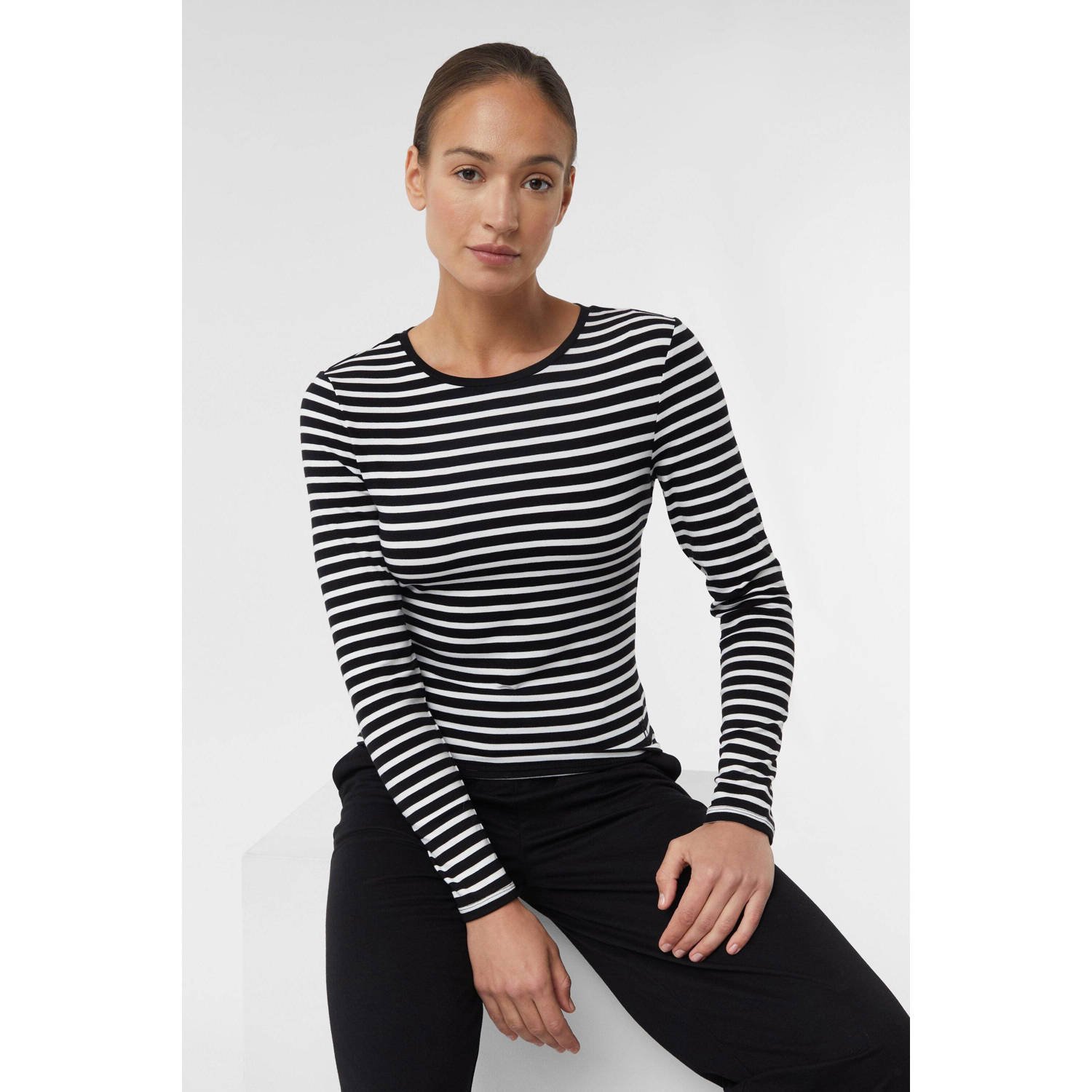 Comma casual identity top zwart