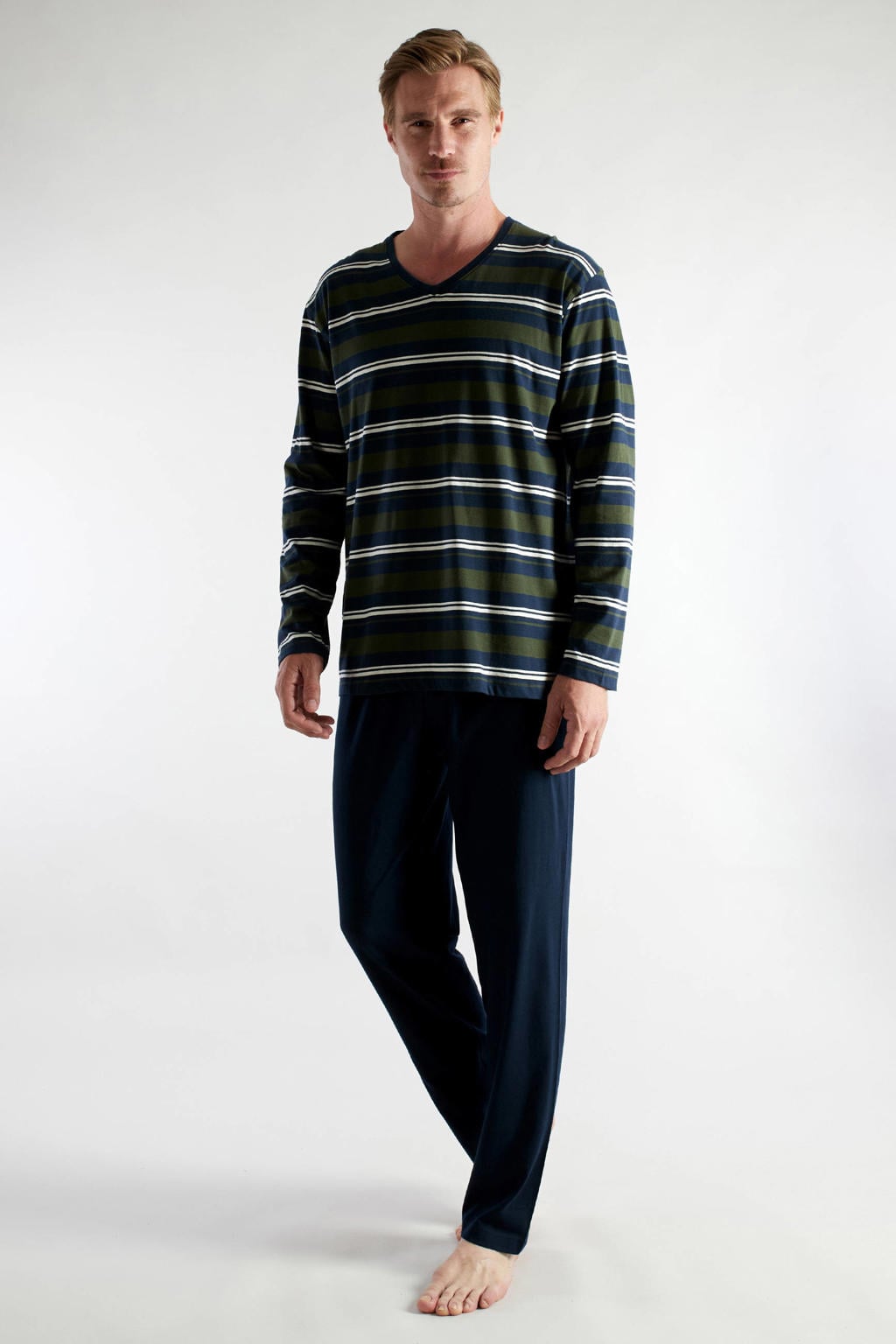 CECEBA pyjama set Nevada donkerblauw/groen