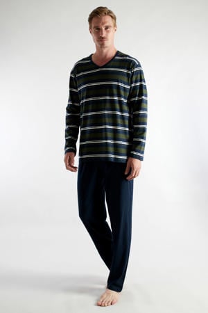 pyjama Nevada donkerblauw/groen