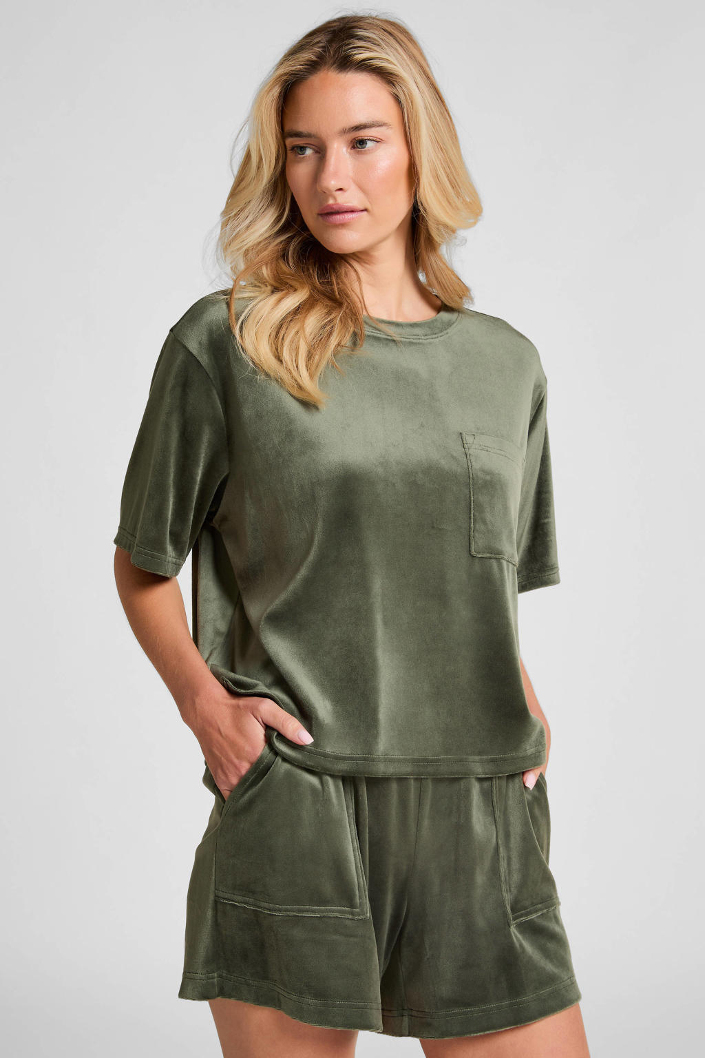 Pyjama Haut Et Short Hunkemöller En Velours Noir - Taille M - Neuf Avec étiquettes