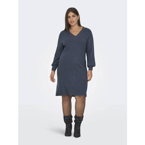 ONLY CARMAKOMA midi jurk blauw afbeelding