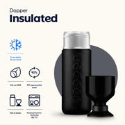 thumbnail: Dopper Thermosfles Insulated Drinkfles - Blazing Black - 580 ml