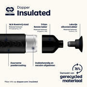 thumbnail: Dopper Thermosfles Insulated Drinkfles - Blazing Black - 580 ml