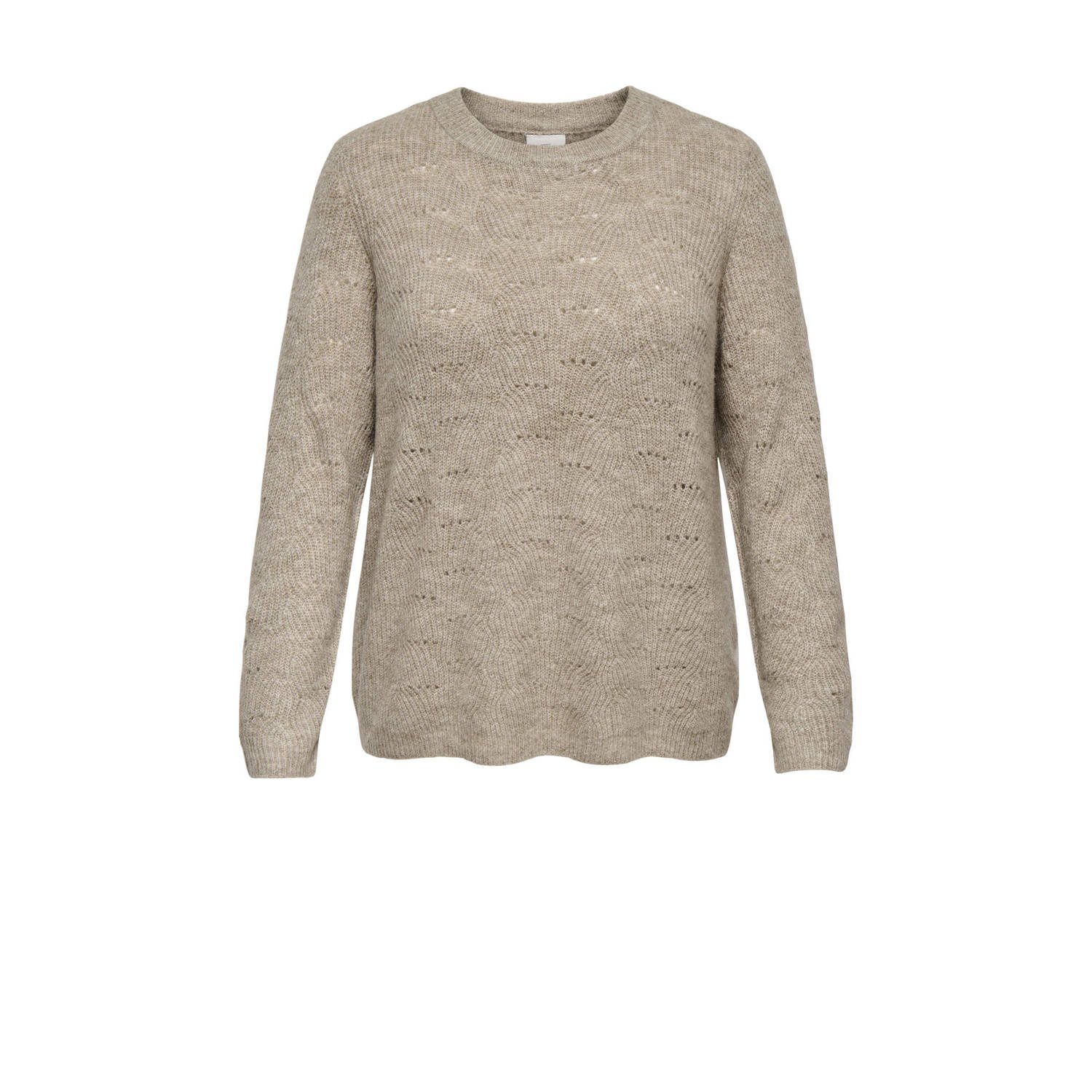 ONLY CARMAKOMA gebreide trui beige