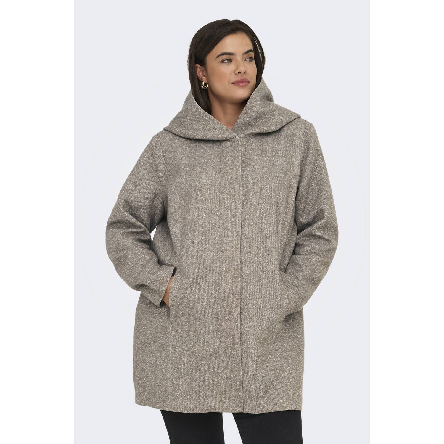 ONLY CARMAKOMA Korte jas CARSEDONA LIGHT COAT OTW NOOS