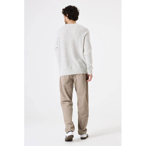 Garcia trui met wol fijn gebreid beige afbeelding