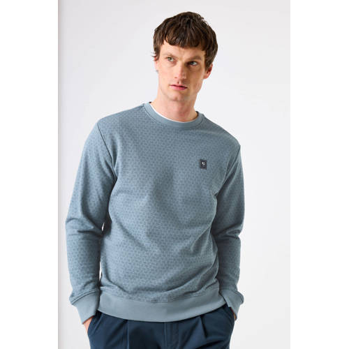 Garcia sweater met textuur blauw afbeelding