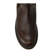 thumbnail: Manfield leren chelsea boots donkerbruin