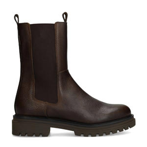 leren chelsea boots donkerbruin