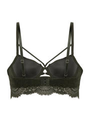 thumbnail: Hunkemöller voorgevormde longline beugelbh Amara donkergroen