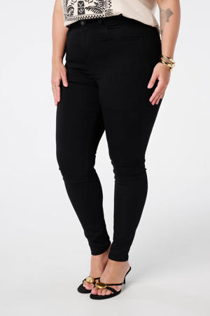 high waist skinny jeans zwart