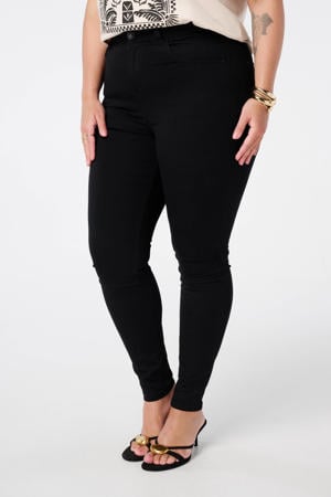 high waist skinny jeans zwart