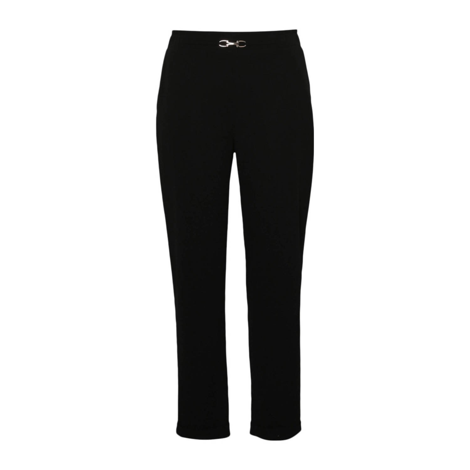 Paprika straight regular waist broek zwart