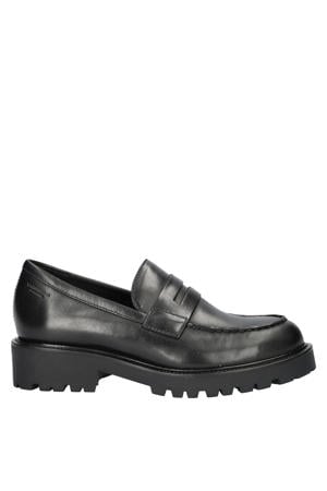 Kenova chunky leren loafers zwart