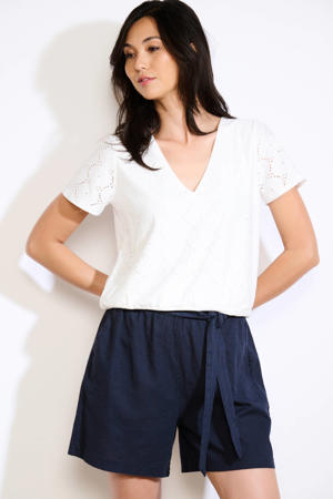 T-shirt wit broderie