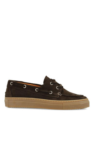 suède bootschoenen donkerbruin