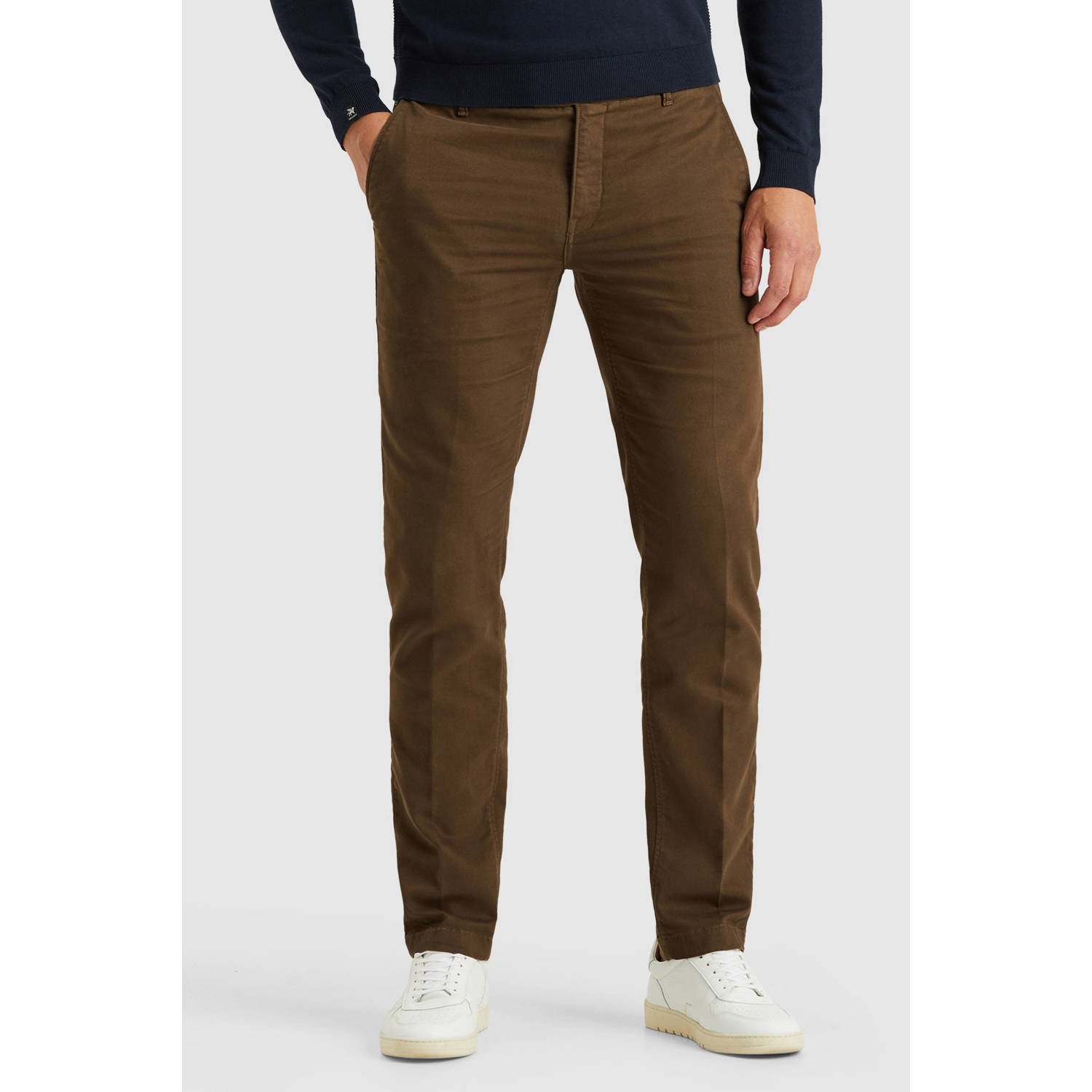 Vanguard regular chino donkerbruin