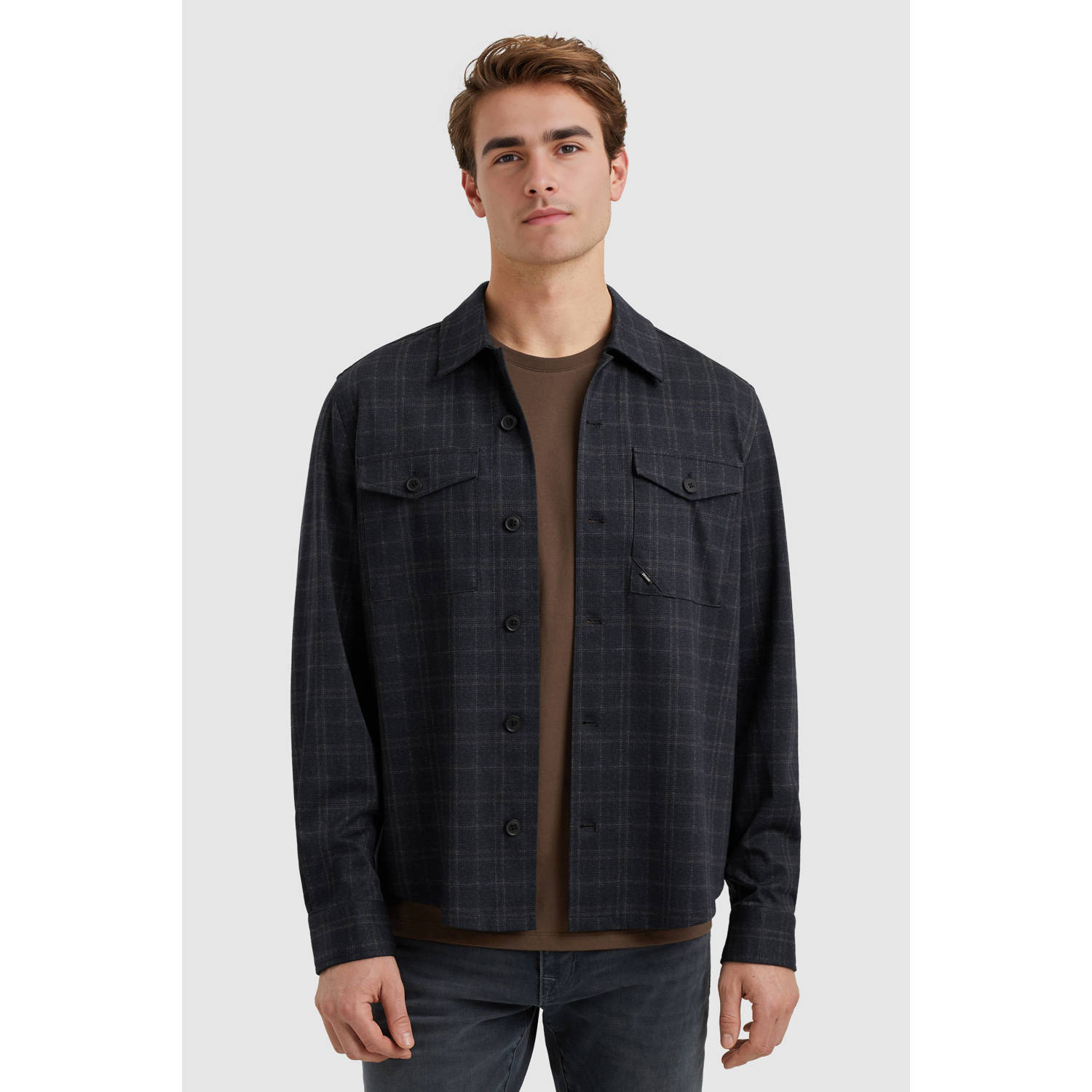 Vanguard overshirt donkerblauw