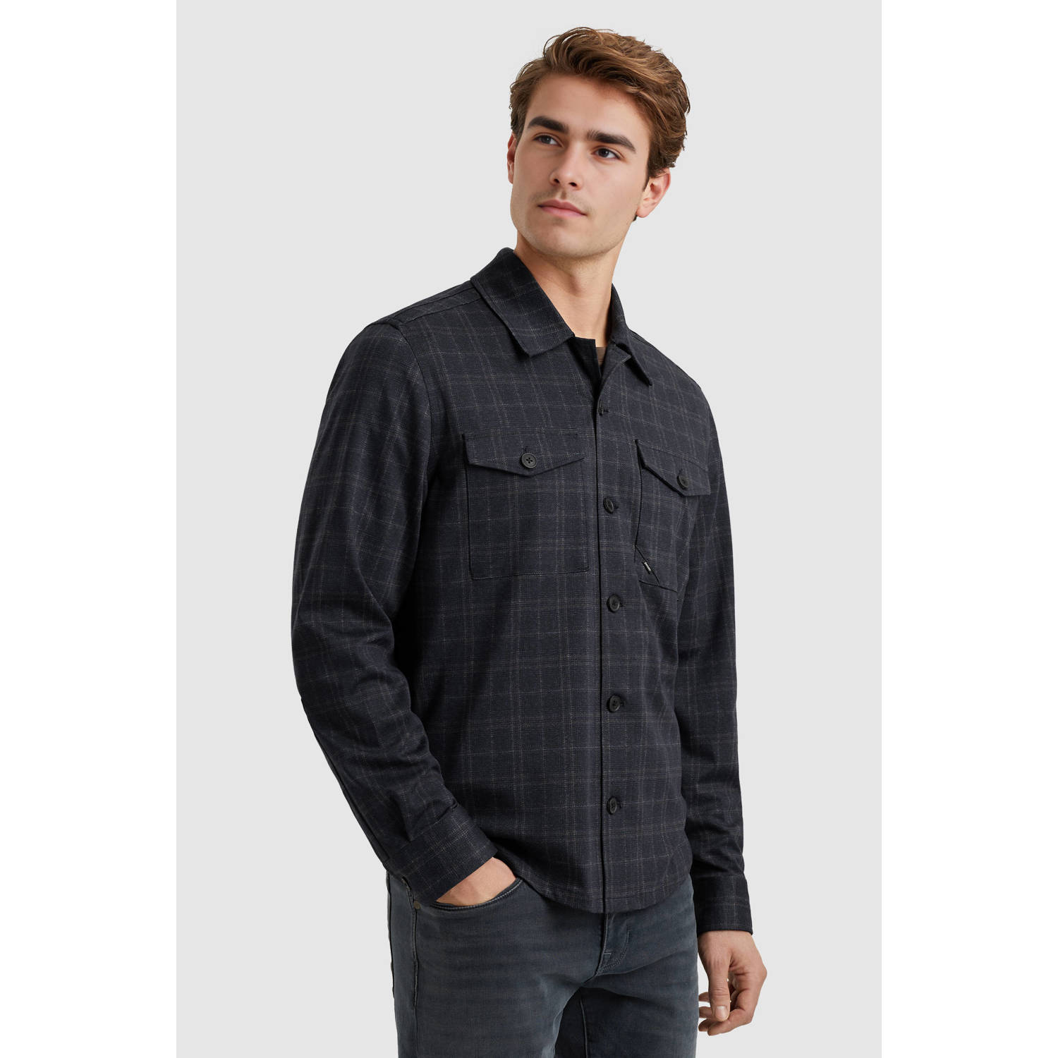 Vanguard overshirt donkerblauw