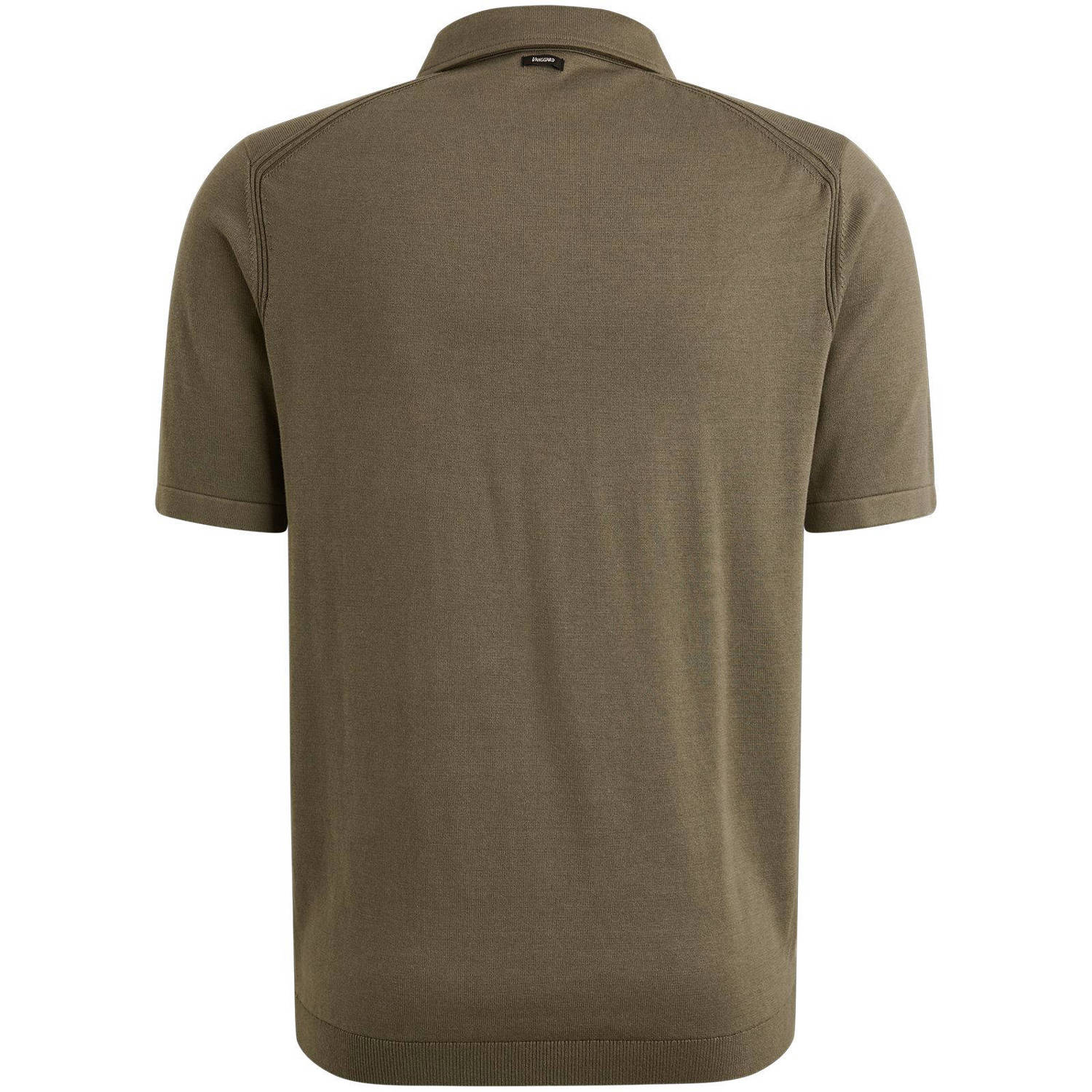 Vanguard regular polo gebreid kaki