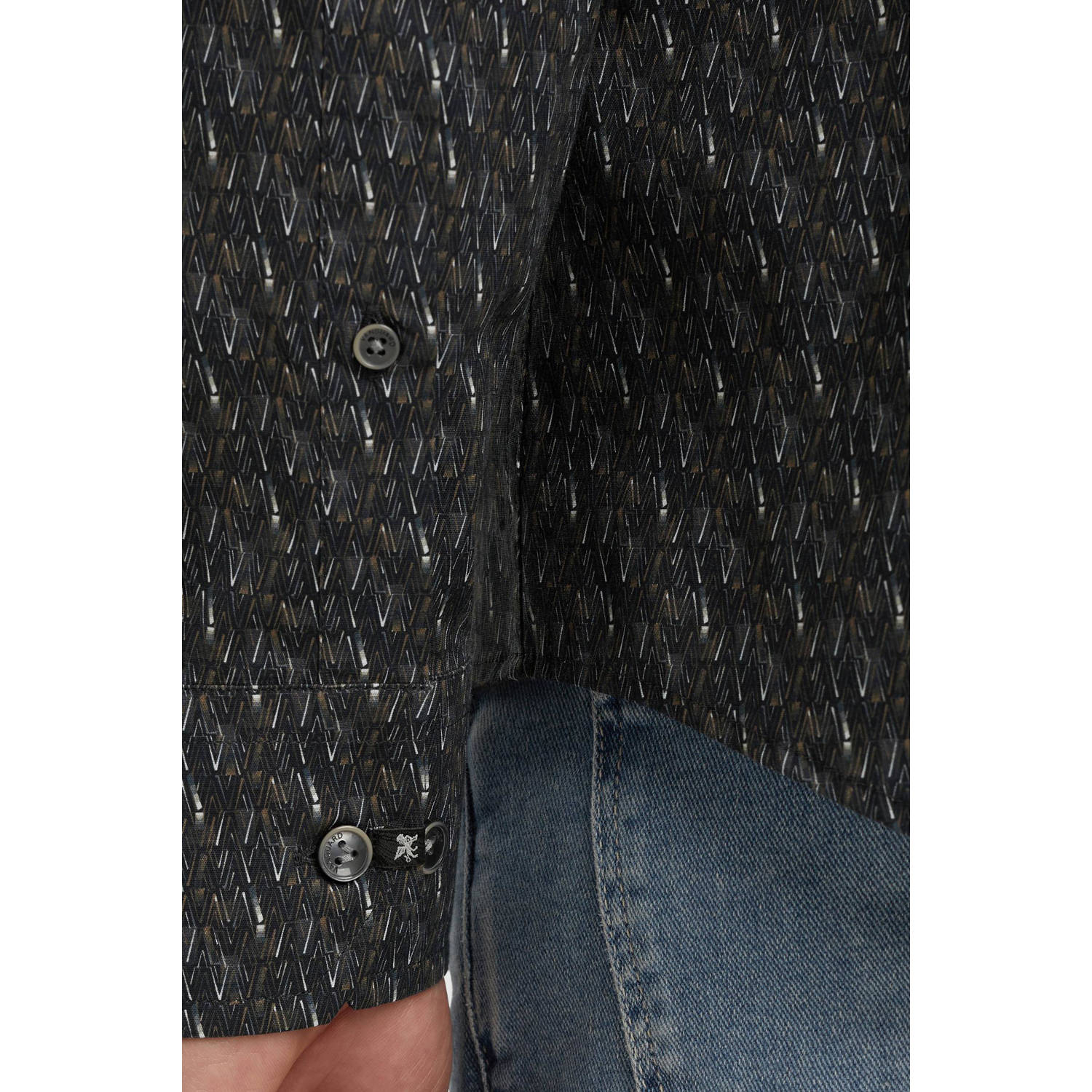 Vanguard casual overhemd donkerblauw