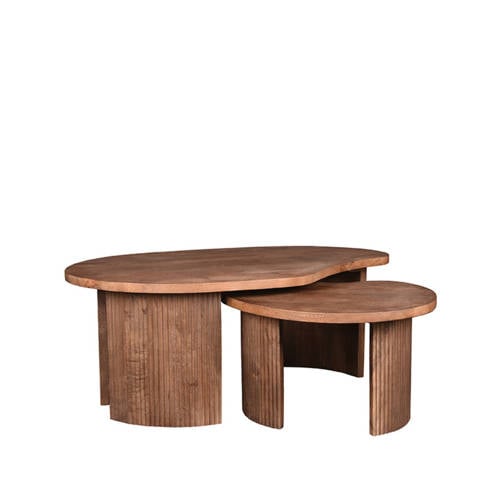 LABEL51 salontafel (58x58Â cm) Espresso Timon afbeelding