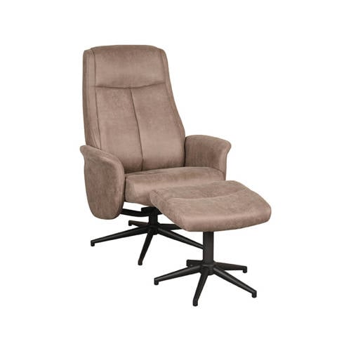LABEL51 relaxfauteuil + hocker Bergen afbeelding