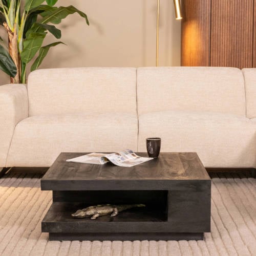 LABEL51 salontafel (80x80Â cm) Zwart Square afbeelding