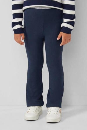 flared broek donkerblauw