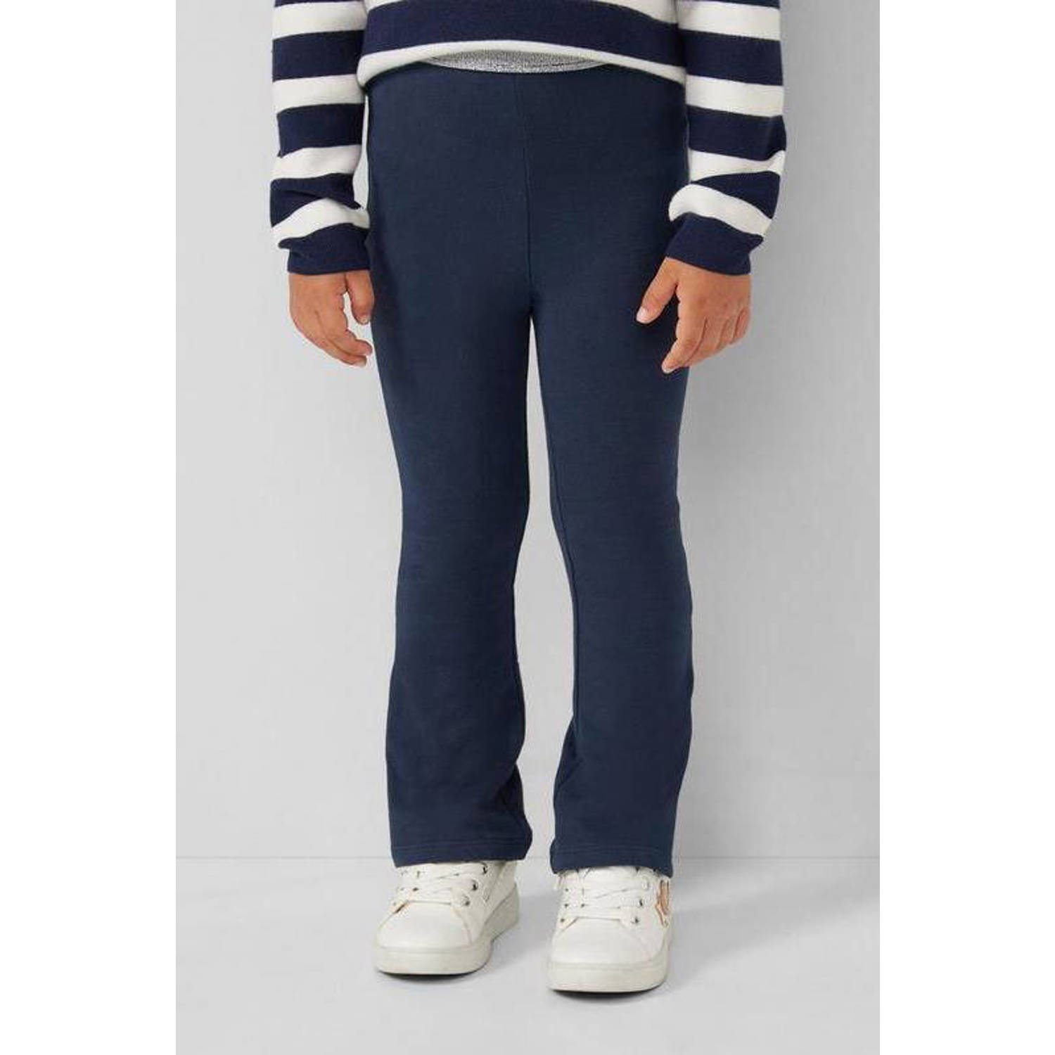 s.Oliver flared broek donkerblauw