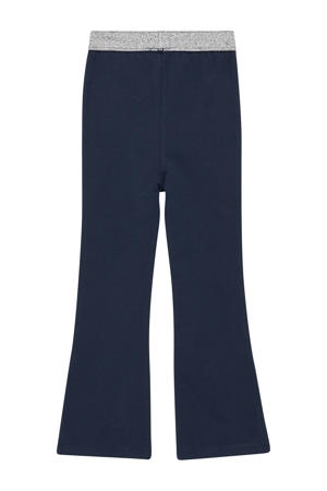 flared broek donkerblauw