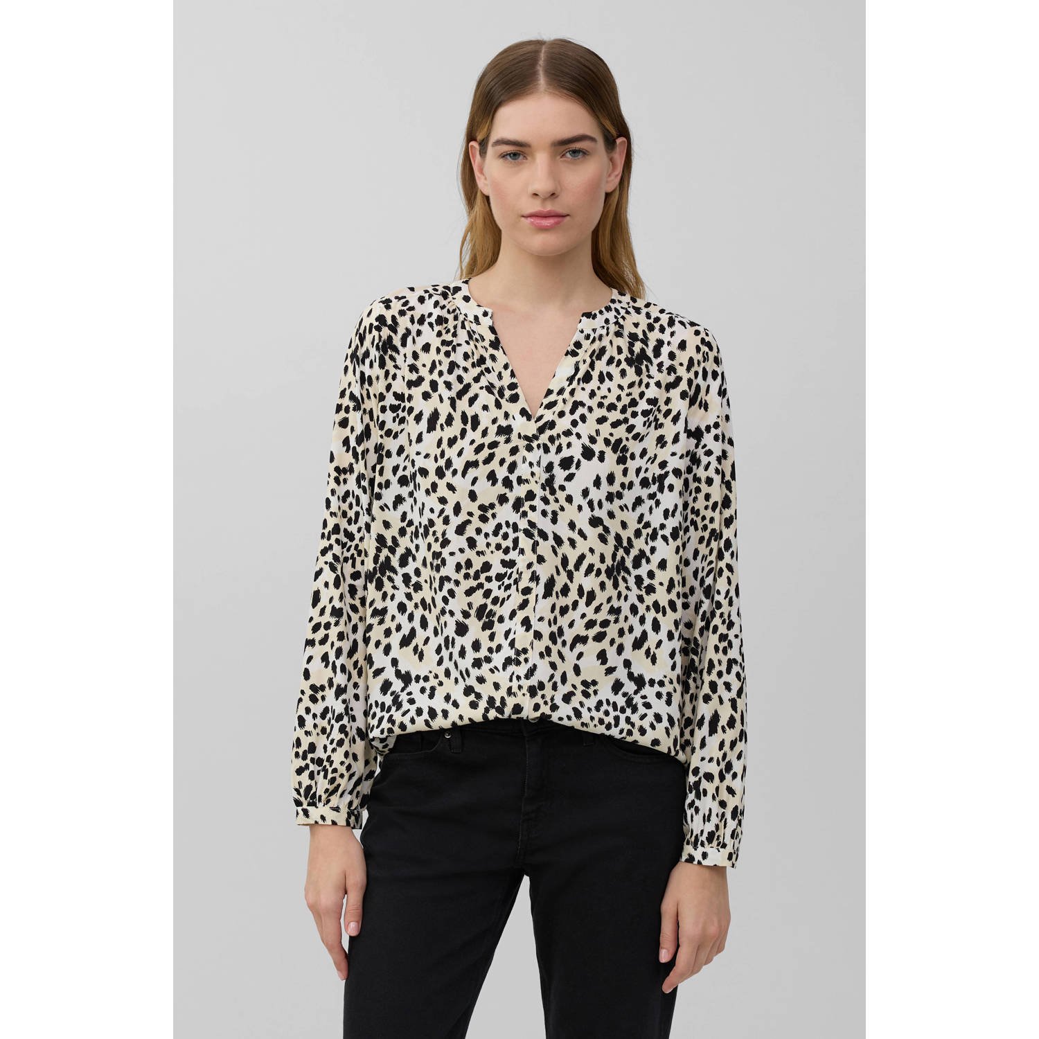 S.Oliver RED LABEL Regular fit blouse van pure viscose