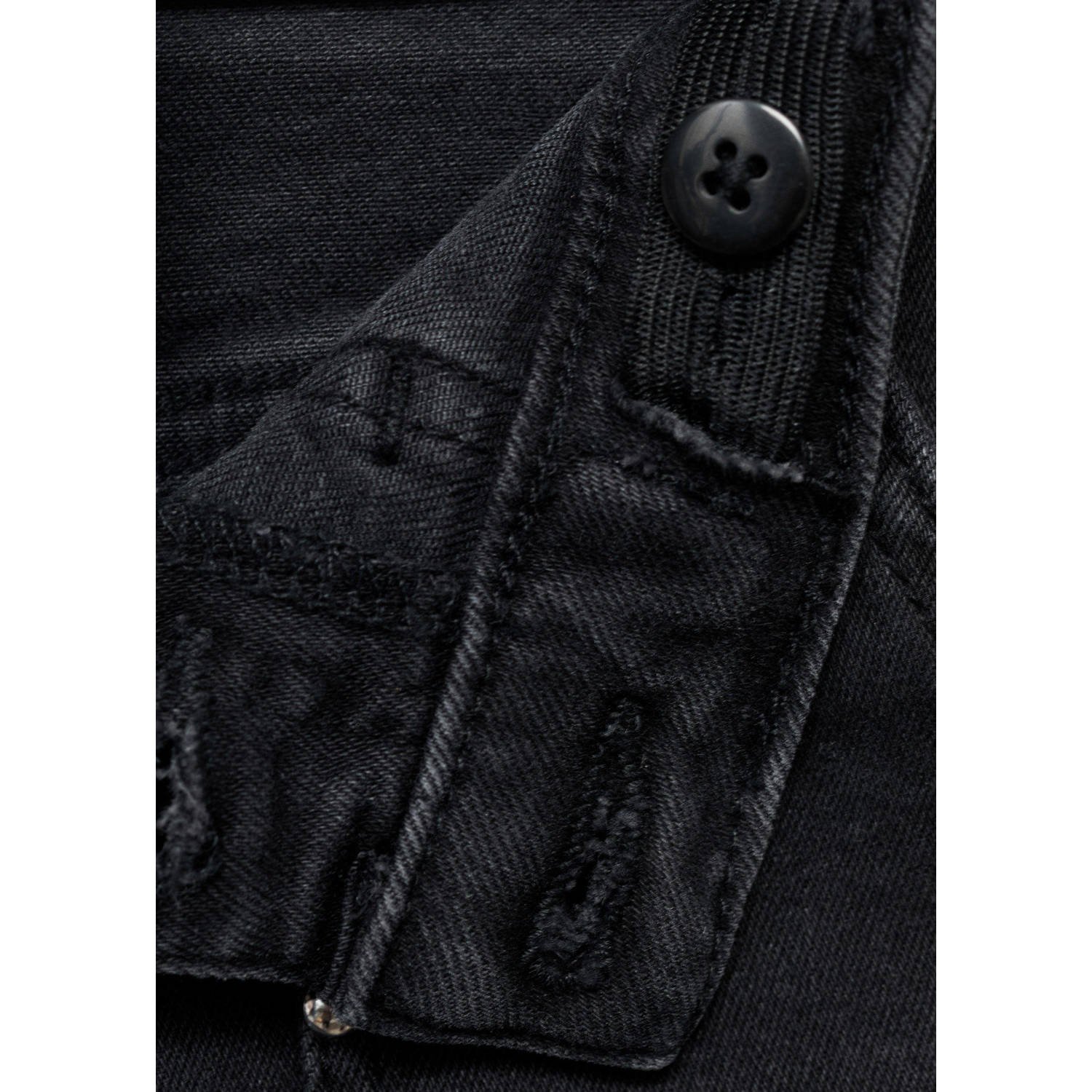 Mango Kids straight leg jeans antraciet