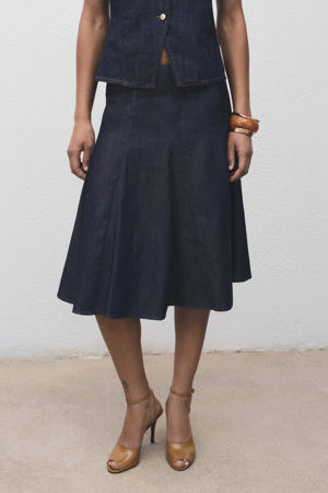 spijkerrok dark blue denim