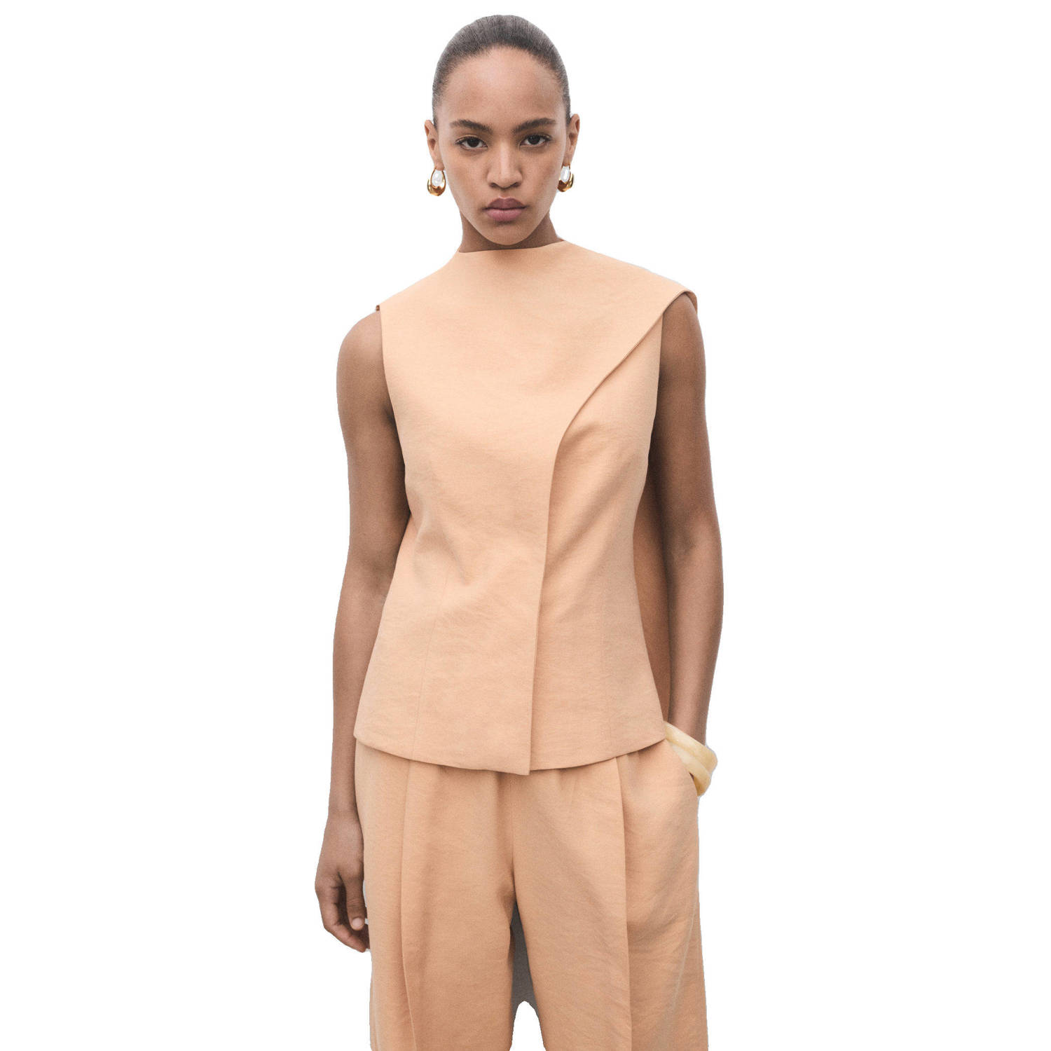 Mango asymmetrische top zalm