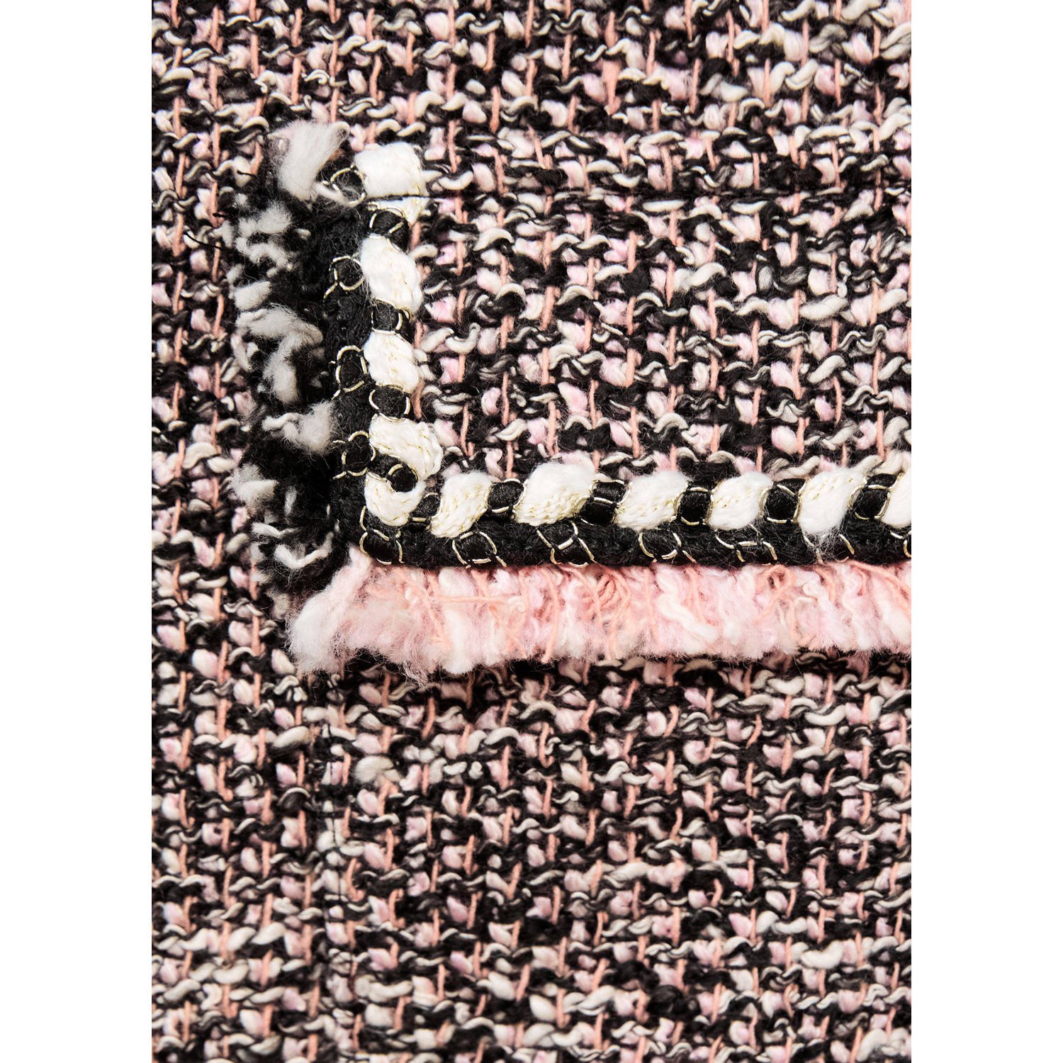 Mango tweed jasje zwart