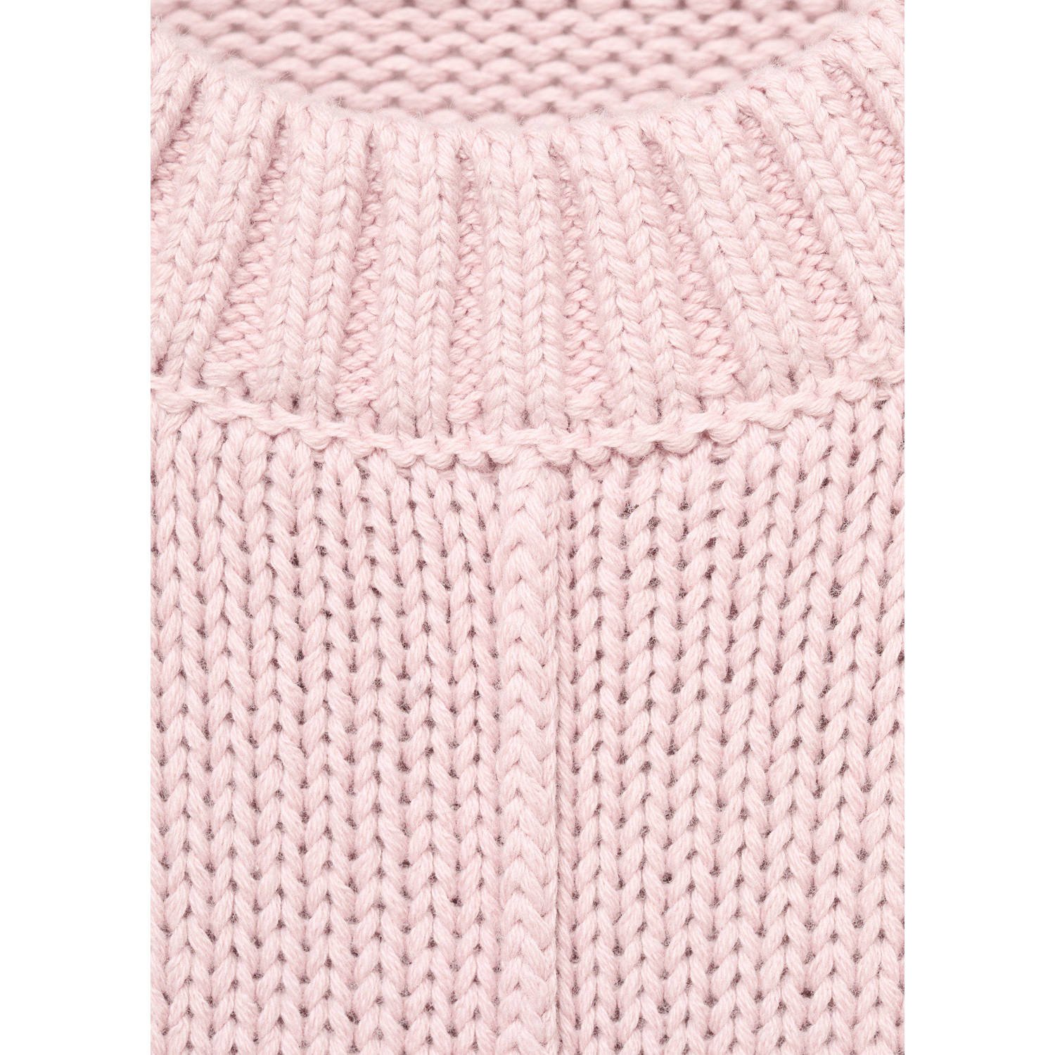 Mango Kids trui lichtroze gebreid