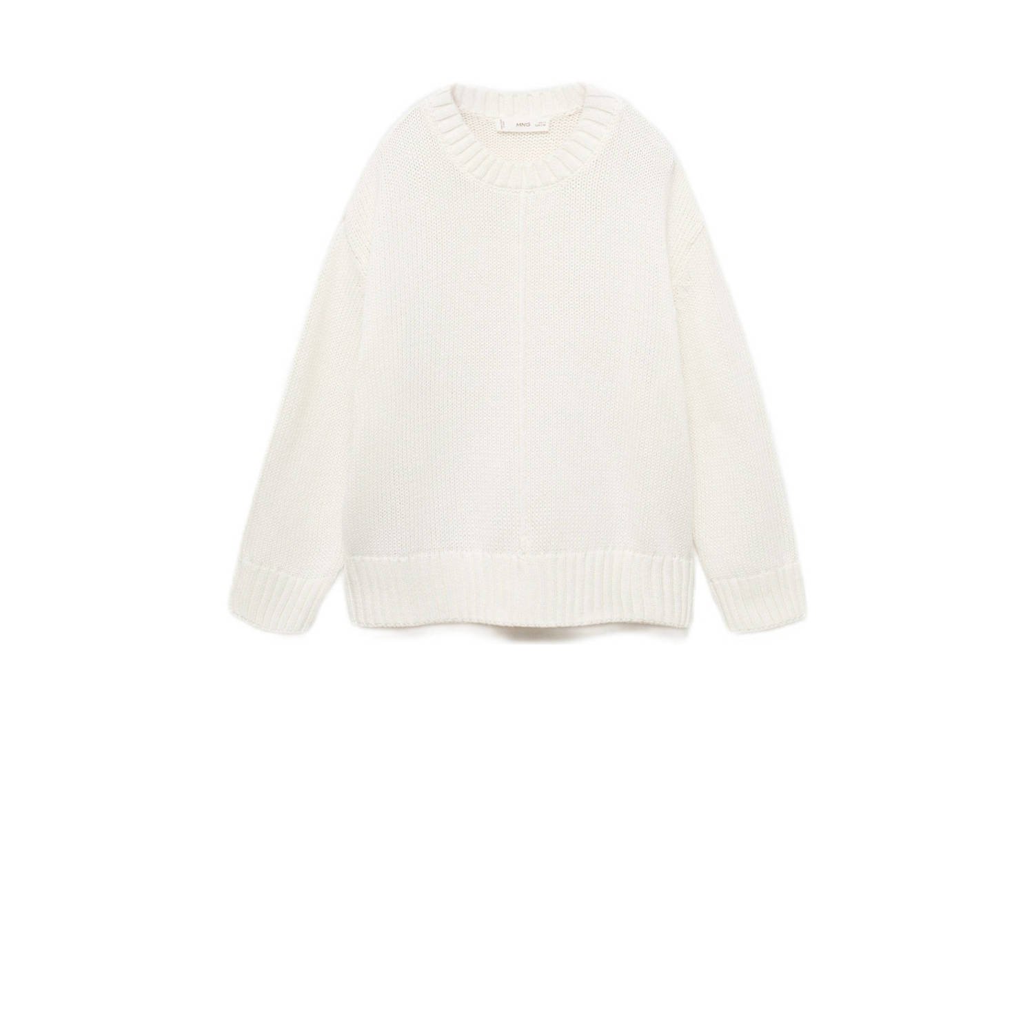 Mango Kids trui ecru gebreid